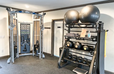 Gym equipment at Swan Lake Resort