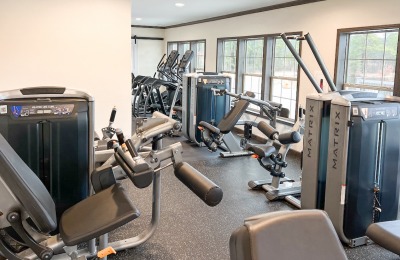 Gym equipment at Swan Lake Resort